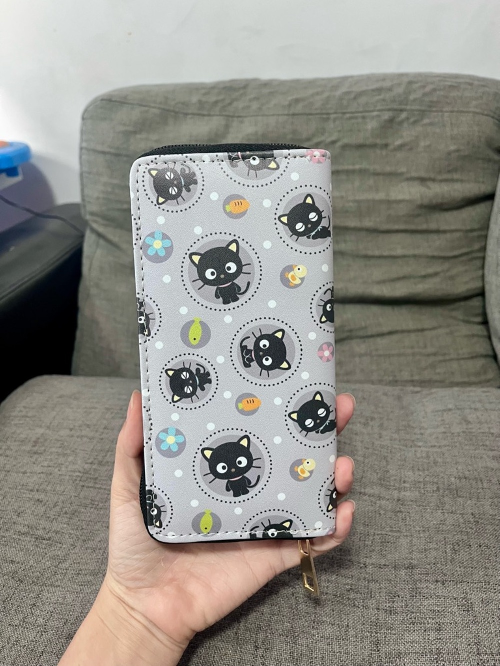 Chococat long zipper wallet